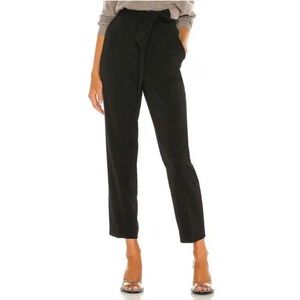 Brochu Walker Andrei Belted Pants Jet Black Small NWT Classic Contemporary Chic